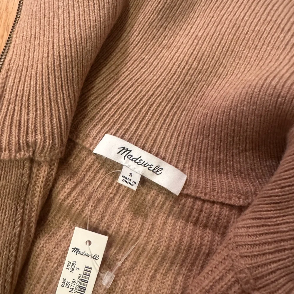 Madewell Zip Turtleneck Pullover Sweater - Picture 4 of 5